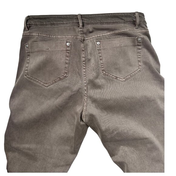 J.Jill Authentic Fit Slim Ankle Jeans Size 10 Petite Taupe Stretch Denim - Picture 4 of 8